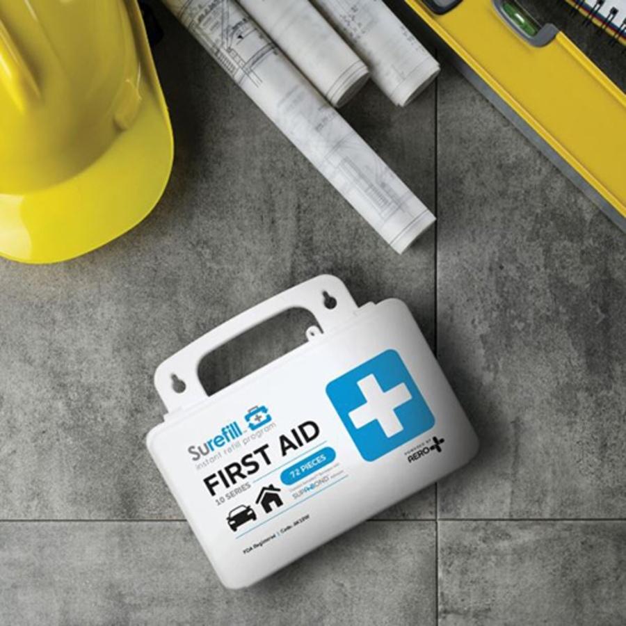 Surefill 10 Series All Purpose First Aid Kit, AK10W, Plastic Case